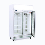 Bromic Upright Display Freezer - 976L - 2 Doors - Flat Glass - Lightbox - Whisk Hospitality - UF1000LF