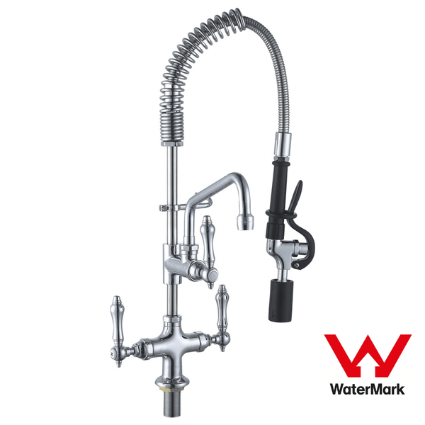 Sunmixer Pre Rinse Unit with Add - on Faucet and 152mm Swing Nozzle T98001MN - 2C - Whisk Hospitality - T98001MN-2C