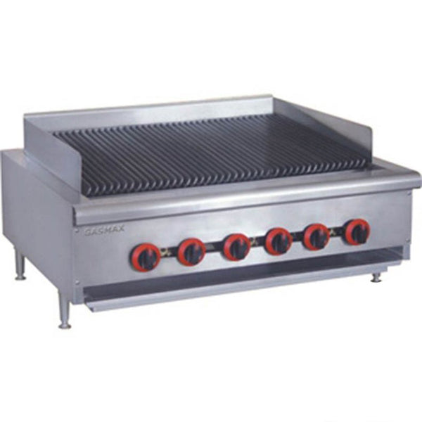 Gasmax QR-36E Natural Gas 6 Burner Char Grill Top - Whisk Hospitality - QR-36E