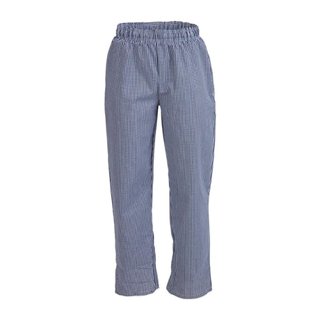 Whites Vegas Small Blue & White Check Trousers Polycotton - Size XL B311 - XL - Whisk Hospitality - B311-XL