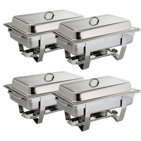 Olympia Milan Chafer Set Four Pack GN 1/1 9Ltr S299 - Whisk Hospitality - S299