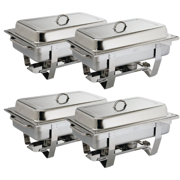Olympia Milan Chafer Set Four Pack GN 1/1 9Ltr S299 - Whisk Hospitality - S299