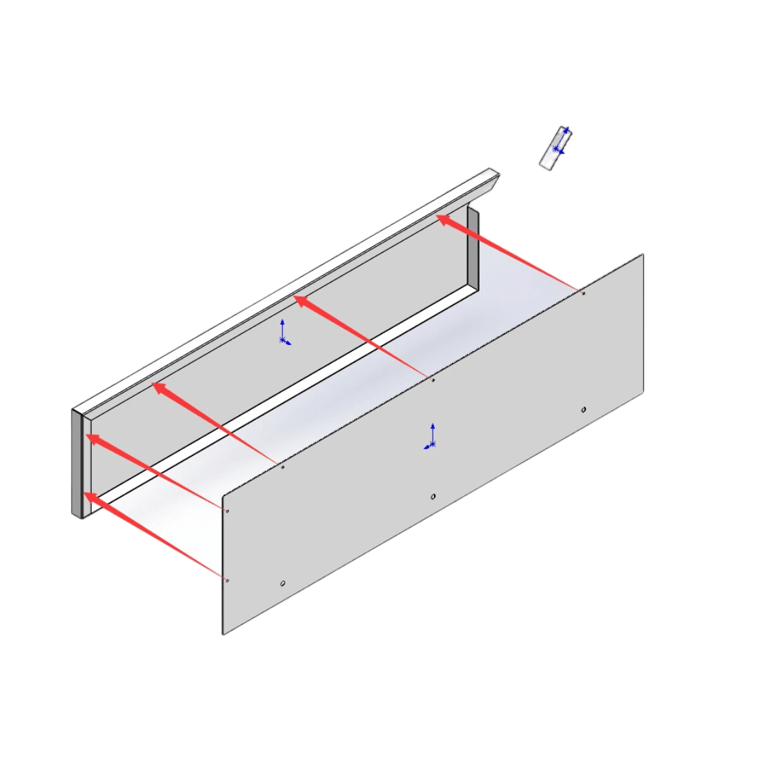 Modular Systems Splashback Extension for Premium 600 Series Bench - WBB6 - SB - Whisk Hospitality - WBB6-SB