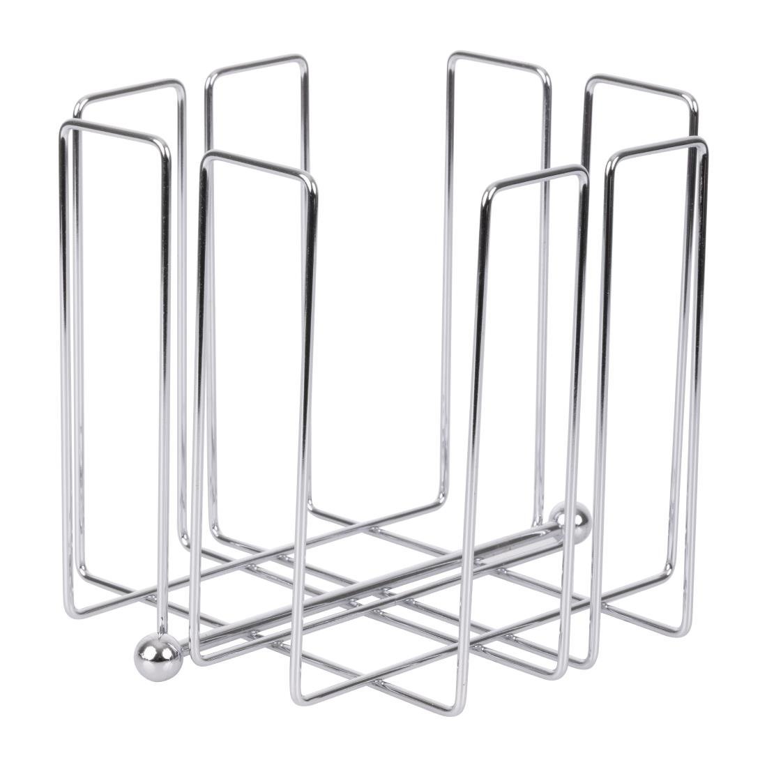 Olympia Wire Napkin Holder for approx 150 Napkins - 190x190x190mm T763 - Whisk Hospitality - T763