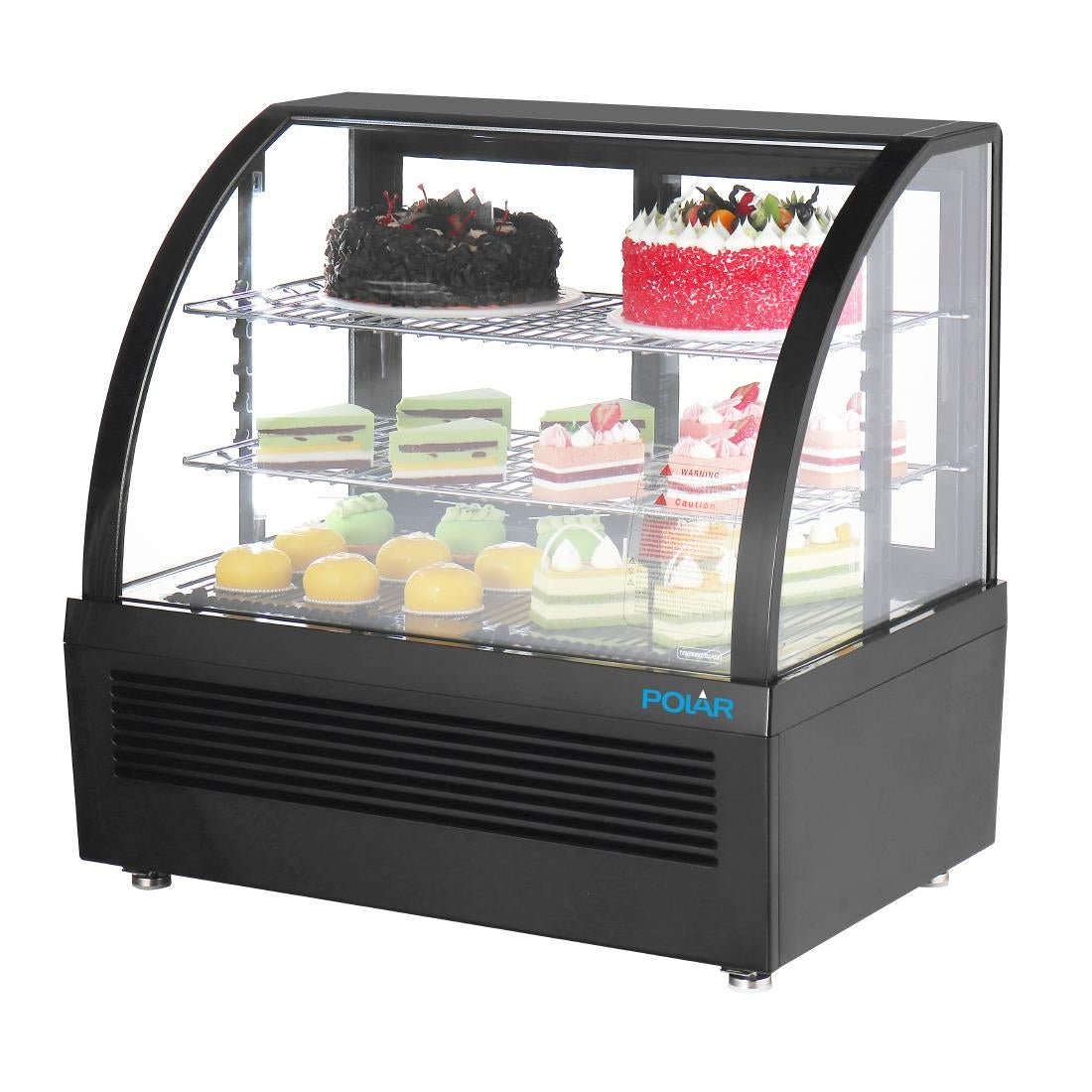 Polar C - Series Countertop Display Fridge Black - 100Ltr CU636 - A - Whisk Hospitality - CU636-A