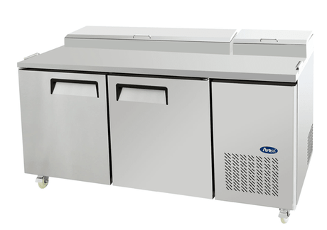 Atosa 2 DOOR PIZZA PREP TABLE FRIDGE 1702 MM MPF8202 - Whisk Hospitality - MPF8202