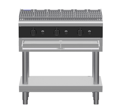 Waldorf Bold Chlb8900G Ls 900Mm Gas Chargrill Low Back Version Leg Stand - Whisk Hospitality - CHLB8900G-LS