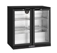 Thermaster Under Bench double Heated Glass Doors Bar Cooler with heater switch - LG - 208TD - Whisk Hospitality - LG-208TD