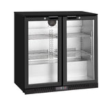 Thermaster Under Bench double Heated Glass Doors Bar Cooler with heater switch - LG - 208TD - Whisk Hospitality - LG-208TD