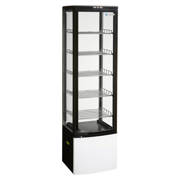Como 280L Floor Standing Refrigerated Display - Black - Whisk Hospitality - WH-Como-280-BLK