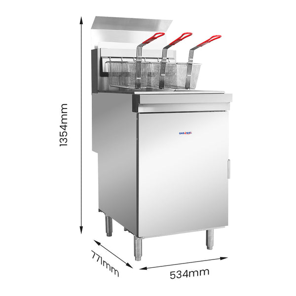 Frymax Superfast LPG Gas Tube Fryer - RC500ELPG - Whisk Hospitality - RC500ELPG