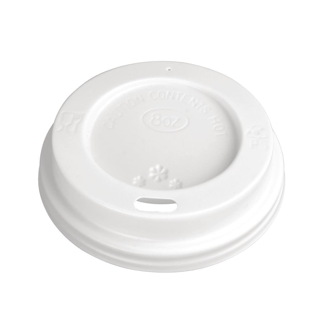 Fiesta Recyclable Lid for Hot Cups - White 225ml (Box 1000) CE256 - Whisk Hospitality - CE256