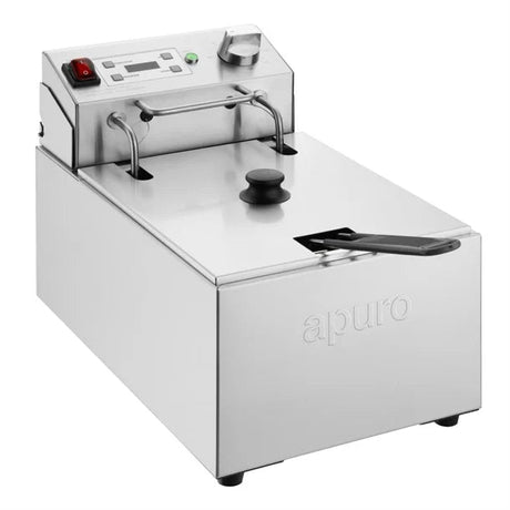 Apuro Single Electric Fryer with Timer - 5Ltr - 2.8kW CU622 - A - Whisk Hospitality - CU622-A