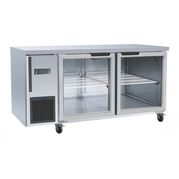 Thermaster Glass Door Workbench Fridge - TL1500TNG - Whisk Hospitality - TL1500TNG