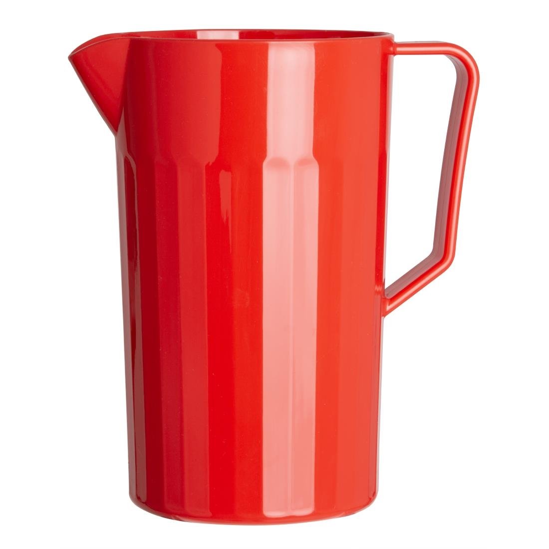 Olympia Kristallon Polycarbonate Jug Red - 1.4Ltr (Box 1) CE281 - Whisk Hospitality - CE281