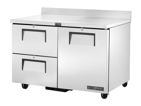 True Refrigeration Three Drawer Refrigerator with Splashback - TWT - 48D - 2 - HC - Whisk Hospitality - TWT-48D-2-HC