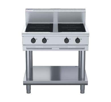 Waldorf 800 Series In8400R5 Ls 900Mm Electric Induction Cooktop Low Back Version Leg Stand - Whisk Hospitality - IN8400R5-LS