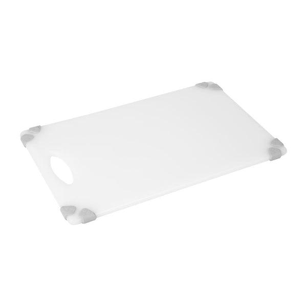 Hygiplas Commercial Grip Chopping Board White - 458x306x12mm HW008 - Whisk Hospitality - HW008