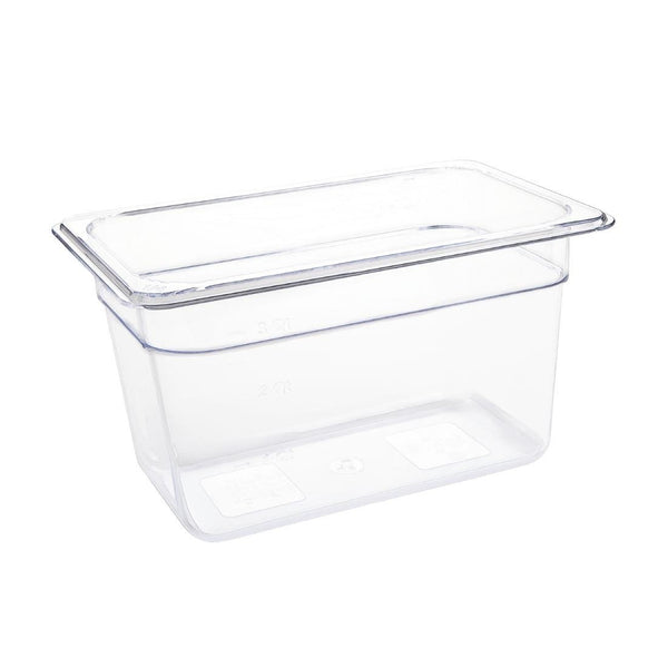 Vogue Clear Polycarbonate - GN 1/4 150mm U238 - Whisk Hospitality - U238