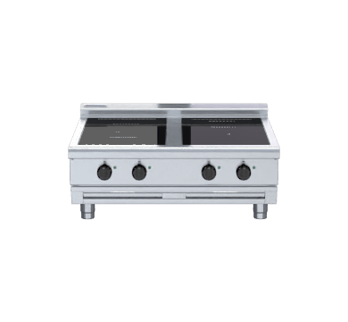 Waldorf 800 Series Inl8400R5F B 900Mm Electric Induction Cooktop Low Back Version Bench - Whisk Hospitality - INL8400R5F-B