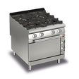 BARON 4 Burner Gas Cook Top With Electric Oven - Whisk Hospitality - Q70PCF/GE8005