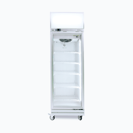 Bromic Upright Display Fridge - 444L - 1 Door - Flat Glass - Lightbox - Whisk Hospitality - GD0500LF