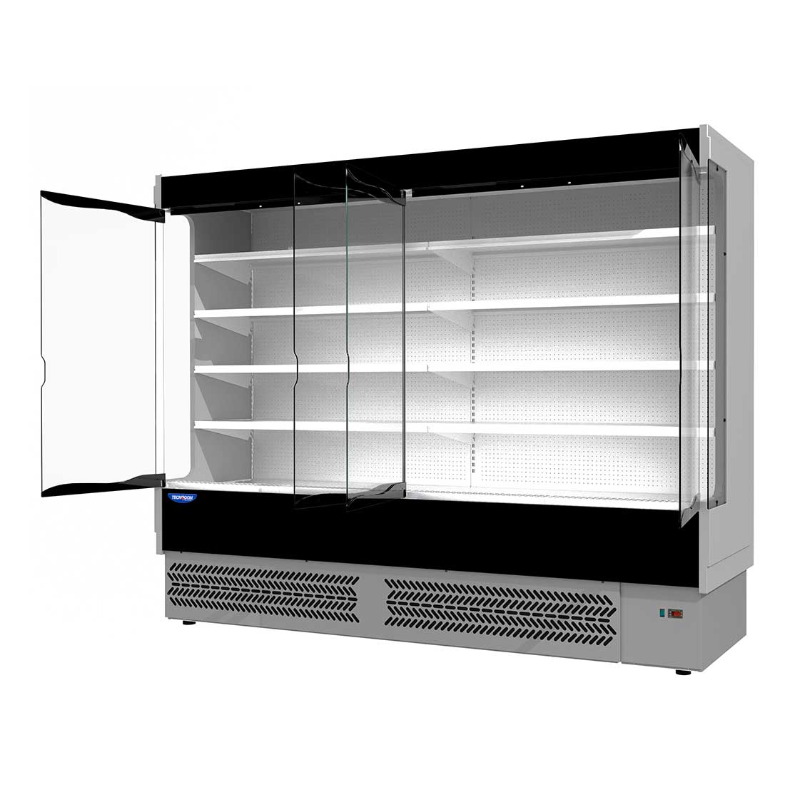 TDVB80 - CA - 250 Vulcano Supermarket 4 Door Open Display - Whisk Hospitality - TDVB80-CA-250