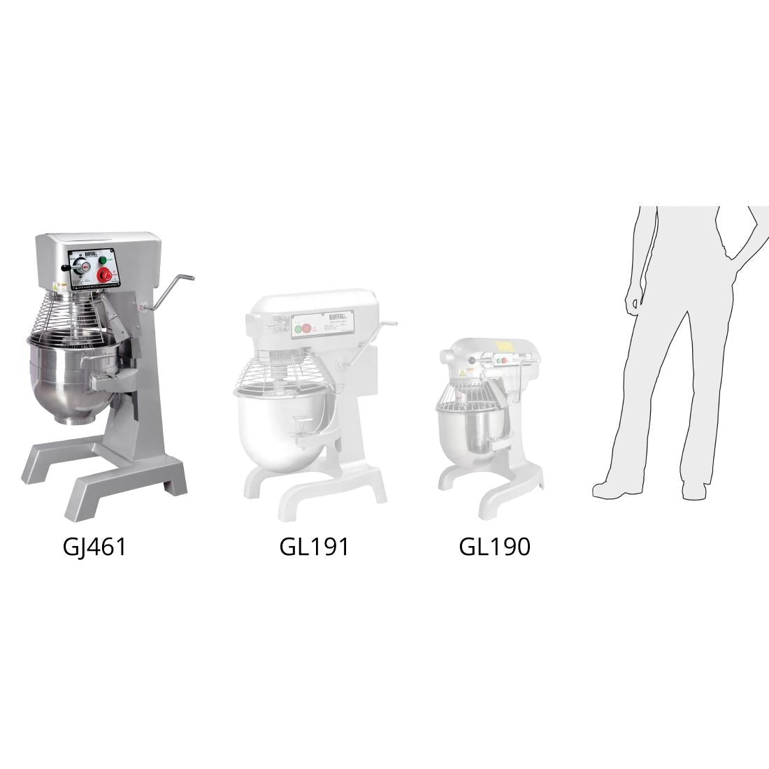 Apuro Planetary Mixer - 29Ltr GJ461 - A - Whisk Hospitality - GJ461-A