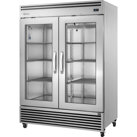 True Refrigeration 2/1 GN Upright Reach - In Food Service Refigerator 2 Glass Swing Glass Doors - TGN - 2R - 2G - Whisk Hospitality - TGN-2R-2G