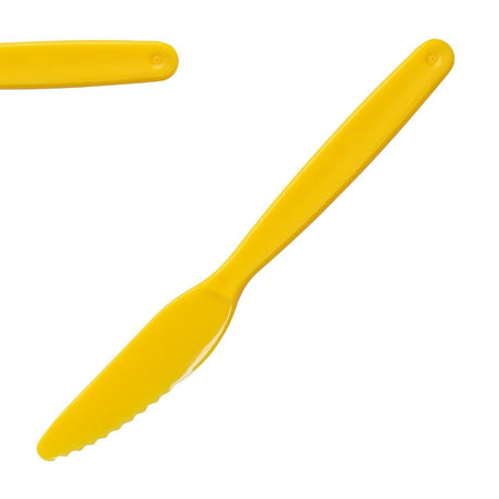 Olympia Kristallon Polycarbonate Knife Yellow - 180mm (Pack 12) DL115 - Whisk Hospitality - DL115