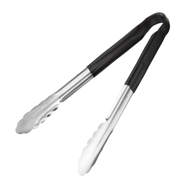 Hygiplas Colour Coded Serving Tong Black - 300mm CB153 - Whisk Hospitality - CB153