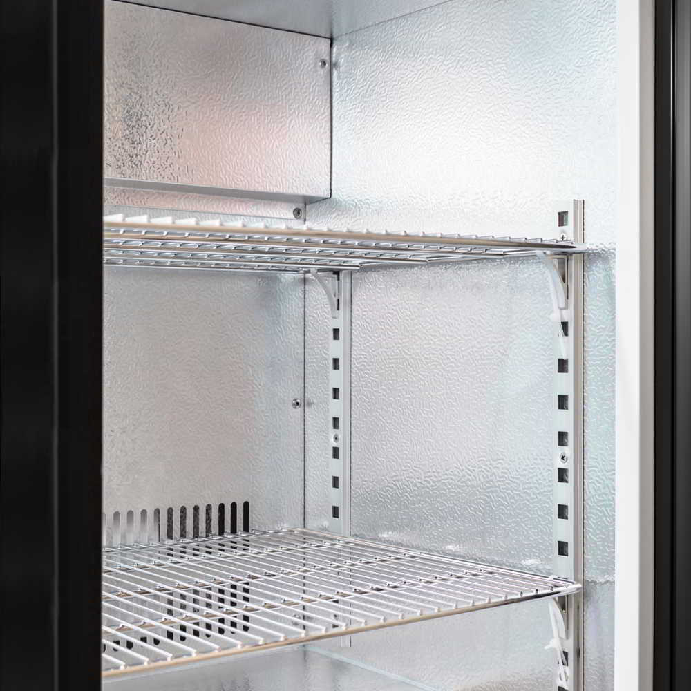 AG Twin Sliding Door Bar Fridge - Black Body & Doors BEER2 - SD - Whisk Hospitality - BEER2-SD