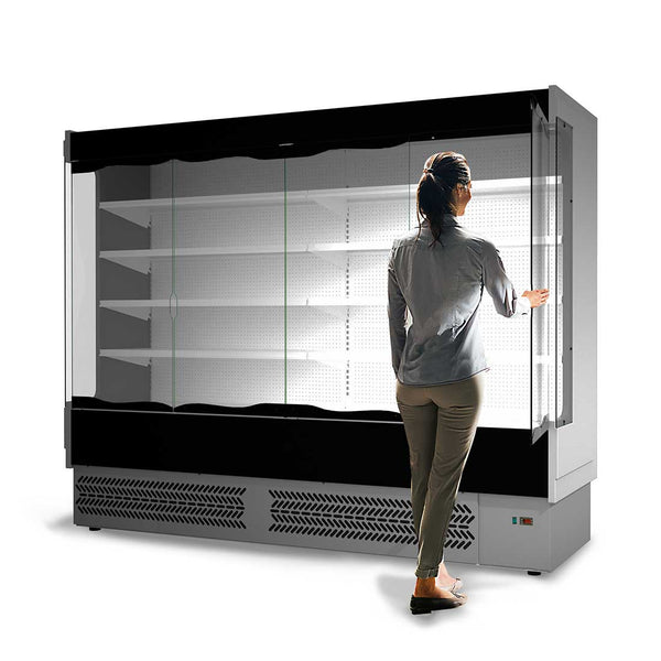 TDVB80-CA-250 Vulcano Supermarket 4 Door Open Display - Whisk Hospitality - TDVB80-CA-250