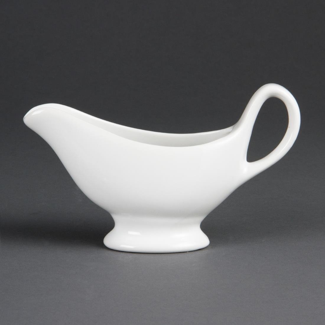 Olympia Whiteware Gravy Boat - 215ml 7.5oz (Box 6) C243 - Whisk Hospitality - C243