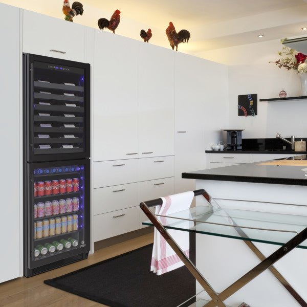 Vinotemp Butler Series Dual - Zone Wine & Beverage Centre – 98 Bottles & 200 Cans - Whisk Hospitality - EL-100WBC-TS