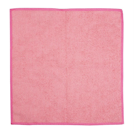 Jantex Microfibre Cloths - Pink (Pack 5) HX271 - Whisk Hospitality - HX271