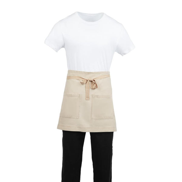 Southside Cotton Canvas Waist Apron Stone BB688 - Whisk Hospitality - BB688