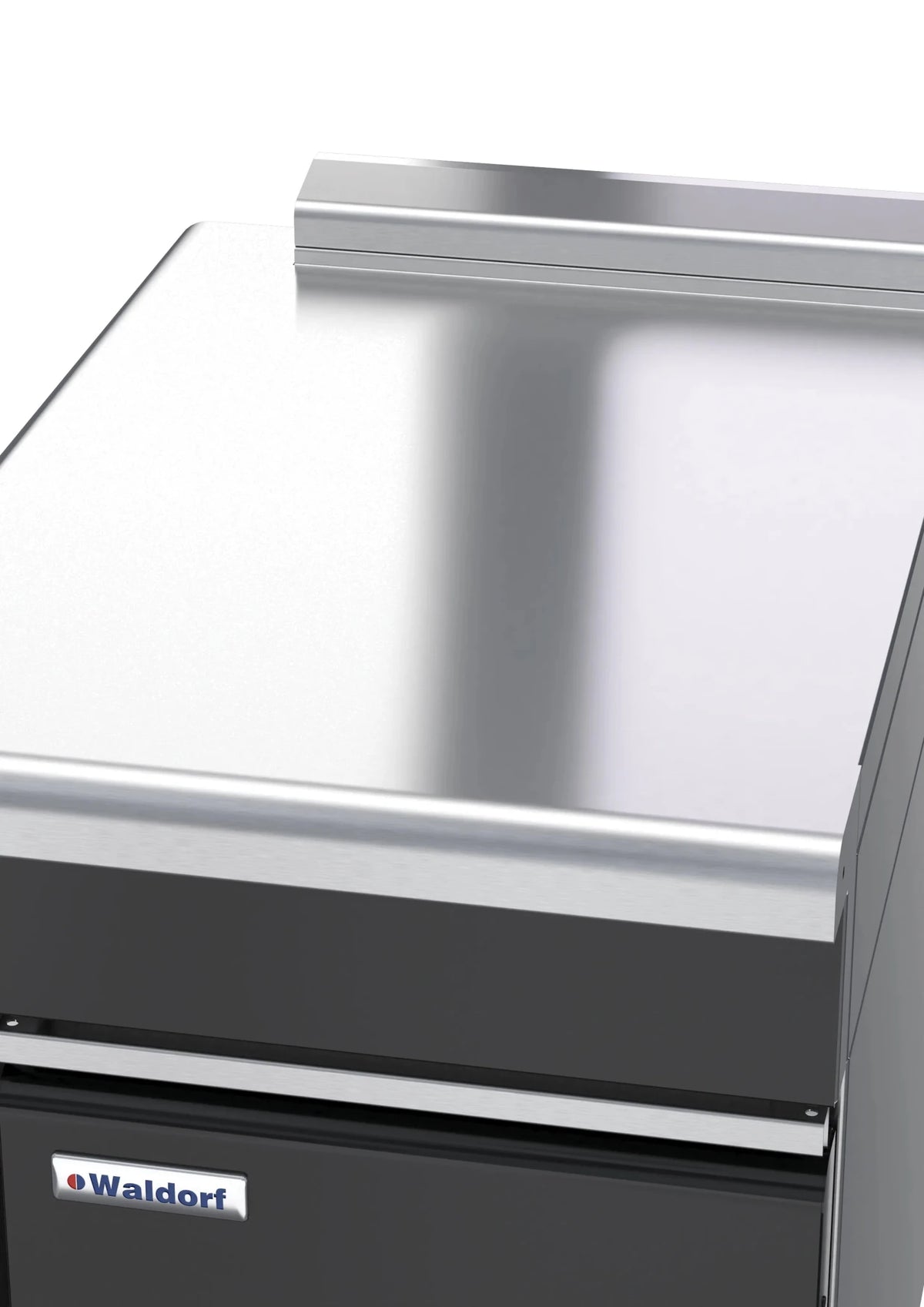 Waldorf Bold Btlb8550 Cd Lh 550Mm Bench Top Low Back Version Cabinet Base Fixed Front Panel - Whisk Hospitality - BTLB8550-CD-LH