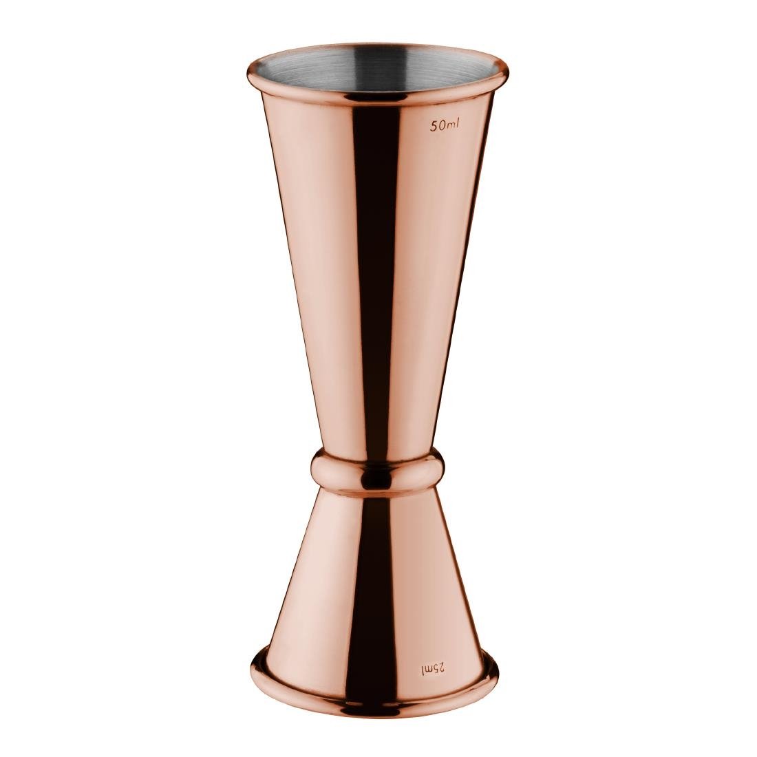Olympia Barware Copper Banded Jigger - 25/50m DR606 - Whisk Hospitality - DR606