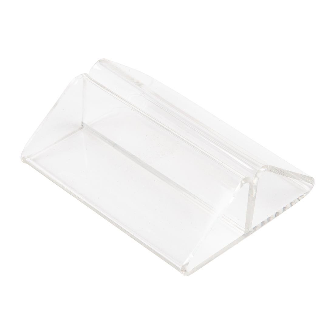 Tent Holder Acrylic Clear CC442 - Whisk Hospitality - CC442