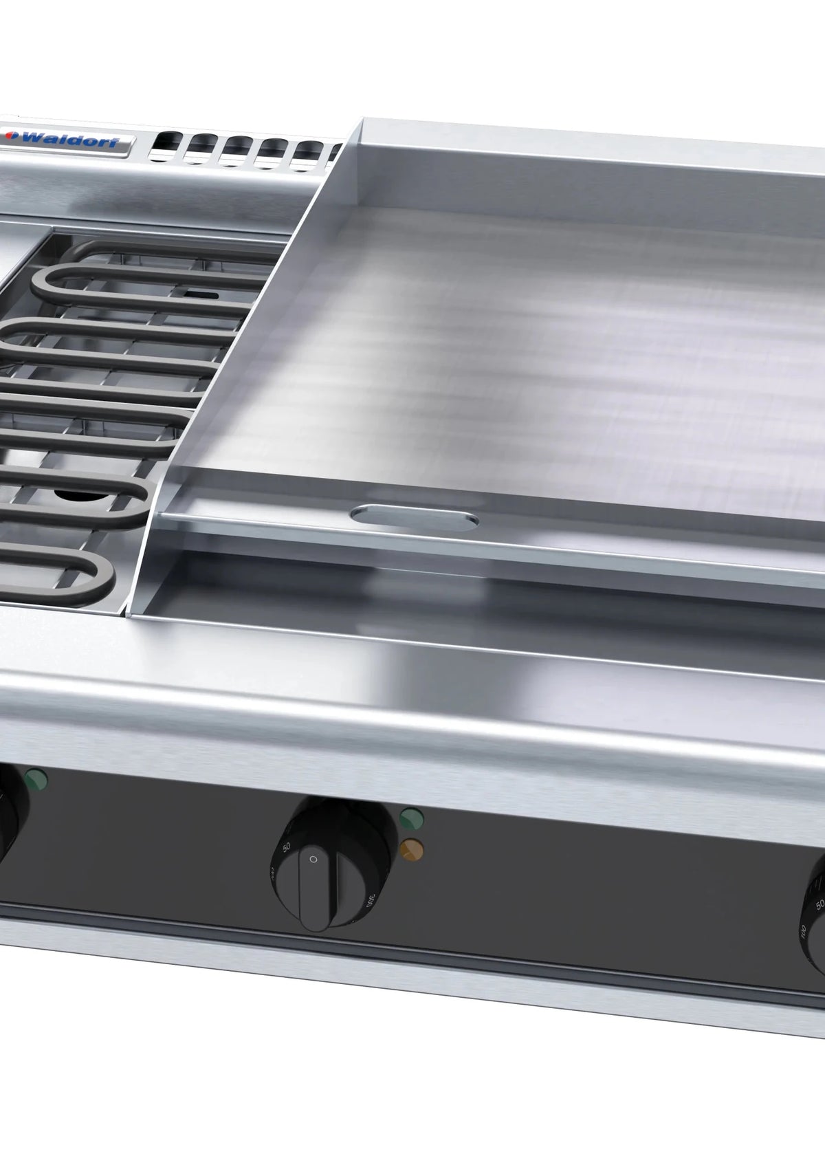 Waldorf Bold Rnlb8606E B 900Mm Electric Cooktop Low Back Version Bench Model - Whisk Hospitality - RNLB8606E-B
