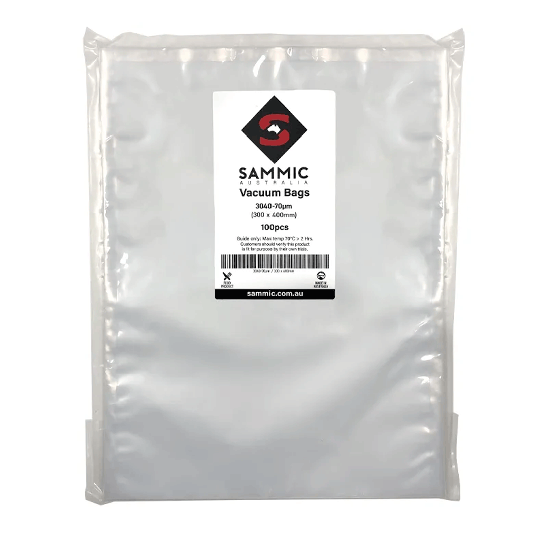 Sammic Australia PACK OF 100 BAGS, 300 x 400mm, 70µm 3040 - 70µm - Whisk Hospitality - 3040-70µm