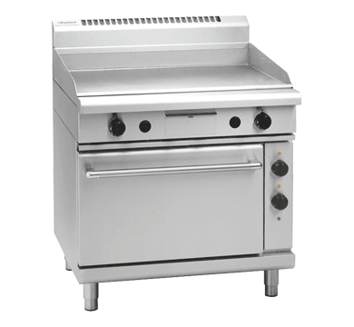 Waldorf 800 Series Gpl8910Ge 900Mm Gas Griddle Electric Static Oven Range Low Back Version - Whisk Hospitality - GPL8910GE