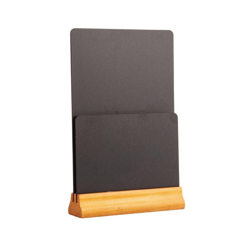 Olympia Double Blackboard Menu Holder - 325x210x55mm 12 3/4x8.25x2 1/4" GJ096 - Whisk Hospitality - GJ096
