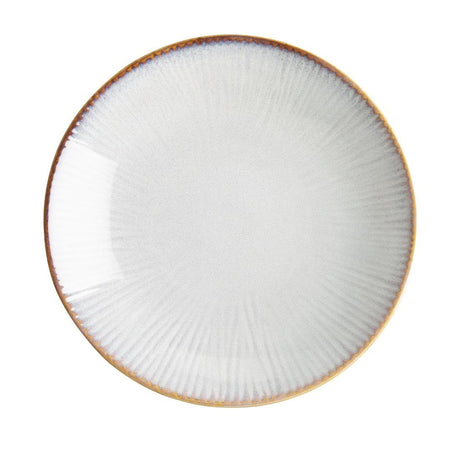 Olympia Drift Grey Embossed Coupe Low Bowl - 260x46mm (Box 4) FU197 - Whisk Hospitality - FU197