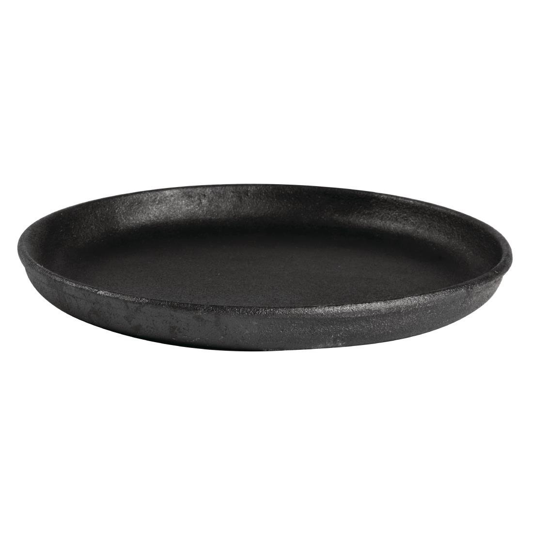 Olympia Cast Iron Round Sizzle Platter - 220mm GJ556 - Whisk Hospitality - GJ556