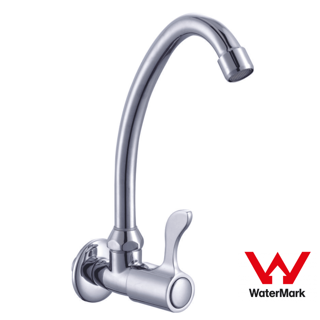 Sunmixer Wall Mounted Gooseneck Faucet with Front Handle T20139L - Whisk Hospitality - T20139L