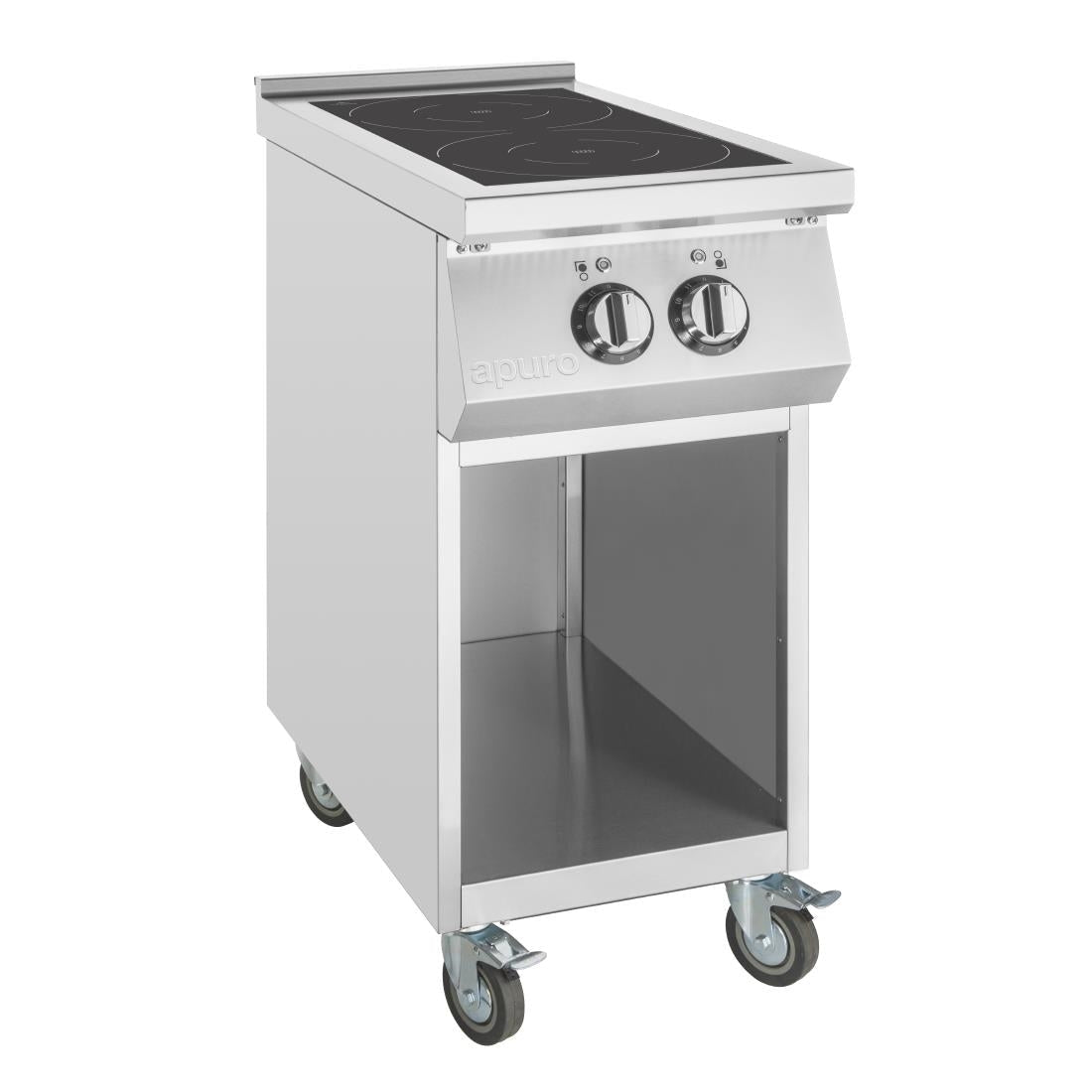 Apuro Freestanding 2 Zone Induction Cooker CU487 - A - Whisk Hospitality - CU487-A