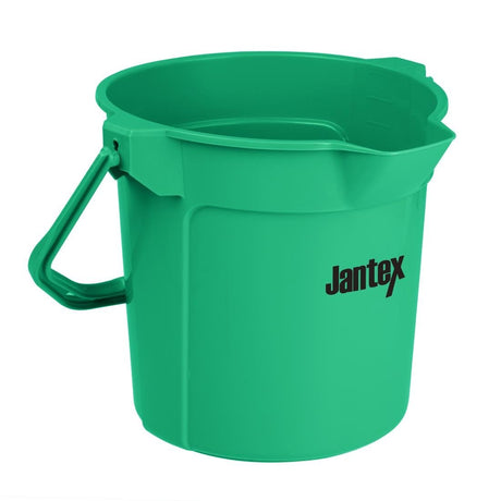 Jantex Graduated Bucket with Pouring Lip 10Ltr - Green FU833 - Whisk Hospitality - FU833