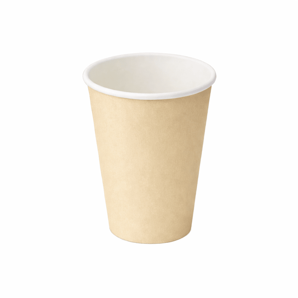 PakMax KRAFT 12oz Single Layer Hot Paper Cup SLHPC-90-12K - Whisk Hospitality - SLHPC-90-12K